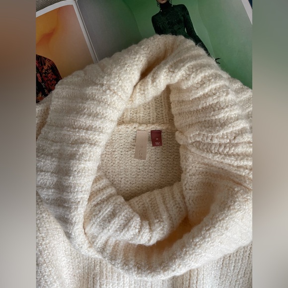 Anthropologie Pilcro Wide Turtleneck  Sweater In Cream/Ivory Size M - Picture 9 of 16